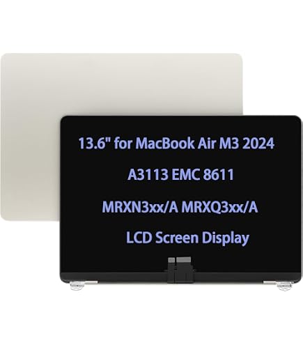 Amazon.com: New LCD for MacBook Air Retina 2024 M3 A3113 EMC 8611