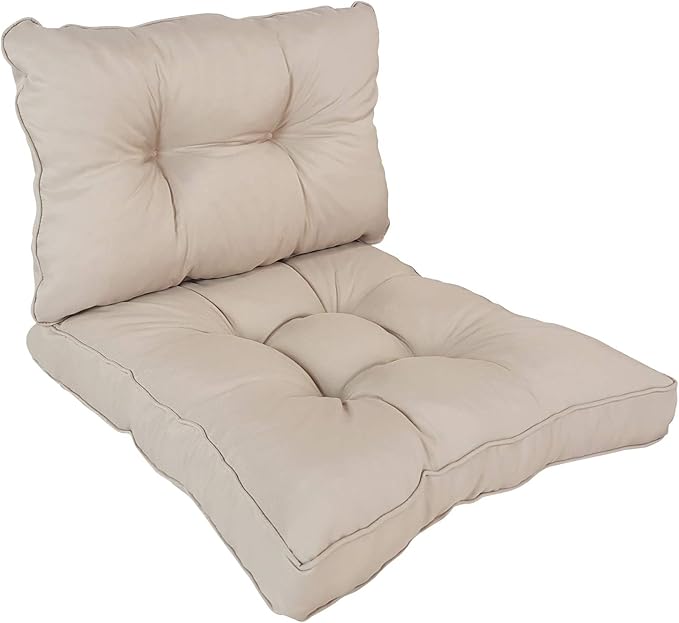 SunDeluxe Loungekissen Comfort Sitzkissen 70x70 cm und Rückenkissen