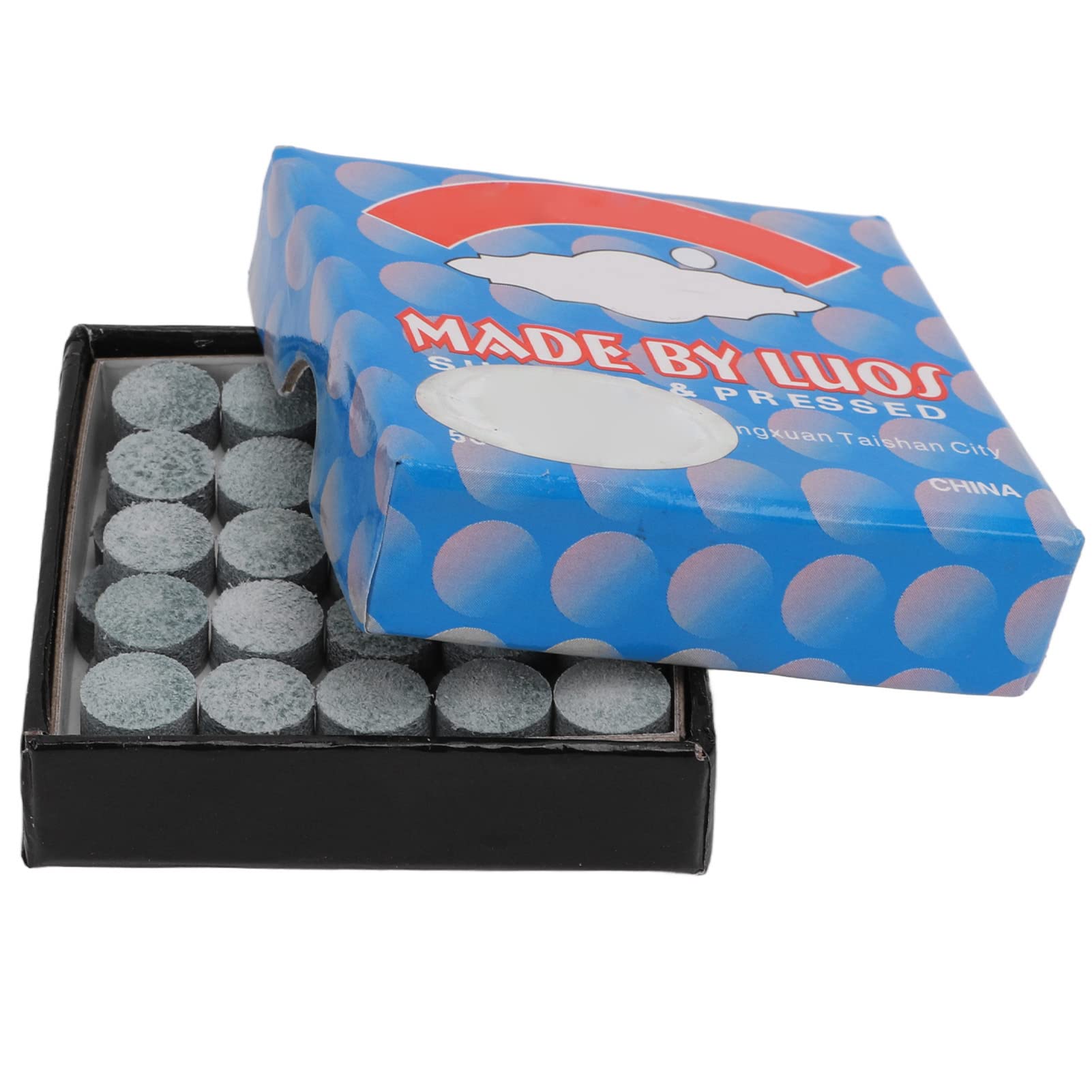 Bnineteenteam Pool Cue Tips, 50Pcs LP American Snooker Tip, Billiard Male Replacement Tip for Daily Use Training(11mm)