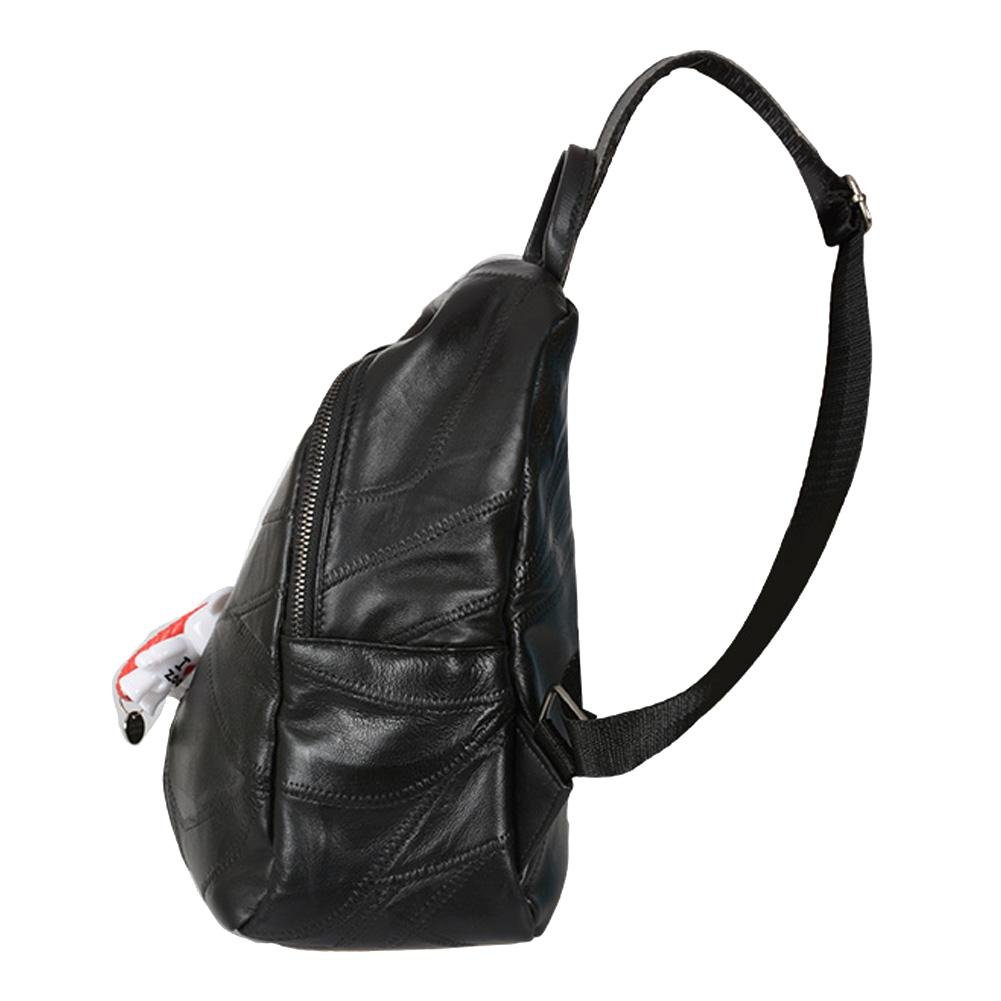 fashion women backpack casual pu leather girls college travel shoulder bag black (no.1)