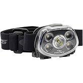 Cyclops Force XP Headlamp Tactical Durable Lightweight Compact IPX6 Water Resistant Adjustable Headband 5 Light Modes Bright 3 Color LEDs 350 Lumen Head Flashlight AAA Batteries Included