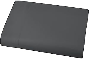 Southshore Fine Living, Inc. Oversized Flat Sheet, King Size, 132" x 110" King Flat Sheets Only, Premium Bedding, King/California King Top Sheet Stays Tucked on Toppers, Pillow Tops, Slate Grey