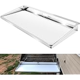 Serving Shelf with Removable Cutting Board Fit for Rectangular Grills with 9" x 18" grilling surface or larger, BBQ Accessory, Grill Serving Tray, Replace for A10-902