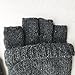 Winter Warm Wool Knitted Convertible Fingerless Gloves With Mitten Cover, Grey Mittens, One Size