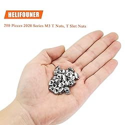 HELIFOUNER 200 Pieces 2020 Series M3 T Nuts, M3 T