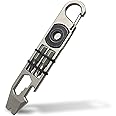 ResafeLy EDC Pry Bar,mighty bar,Titanium Keychain Multitool Tool,Can opener,Pocket Pry Bar with Wrench,Ratchet screwdrivers, Bottle Opener.