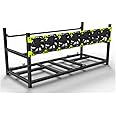 6/8 GPU Aluminum Stackable Open Air Mining Computer Frame Rig Ethereum Veddha (8GPU)