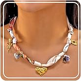 RINHOO FRIENDSHIP Silk Scarf Necklace for Women - Adjustable Boho Vintage Bandana Choker with 18K Non-Tarnish Gold Charms (Assorted Pendants & Patterns) Layered Jewelry Gift Box