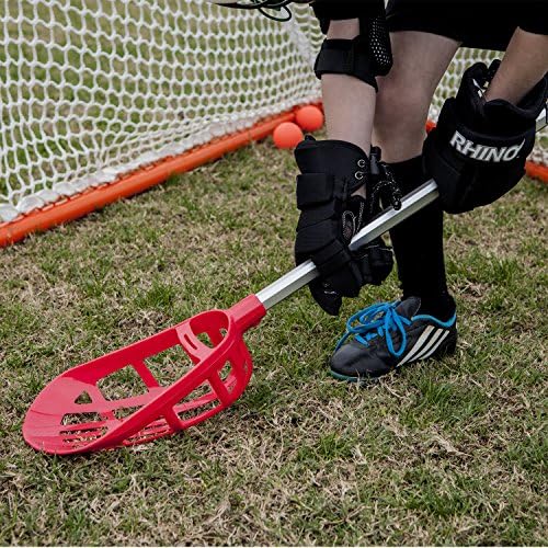 Lacrosse set with sticks and balls.