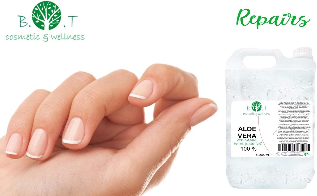 BIO Fresh Aloe Vera Liquid Concentrate directly from the Organically Grown Plant. 100% Natural & Purp. Cold Pressed. Cosmetic Preparation - Image 3