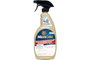 MicroGold Multi-Action Disinfectant Antimicrobial Spray Tested and Proven Effective to Kill the COVID-19 Virus, Kills 99.9% of Viruses and Bacteria, 24 Fluid Ounces, 1 Pack