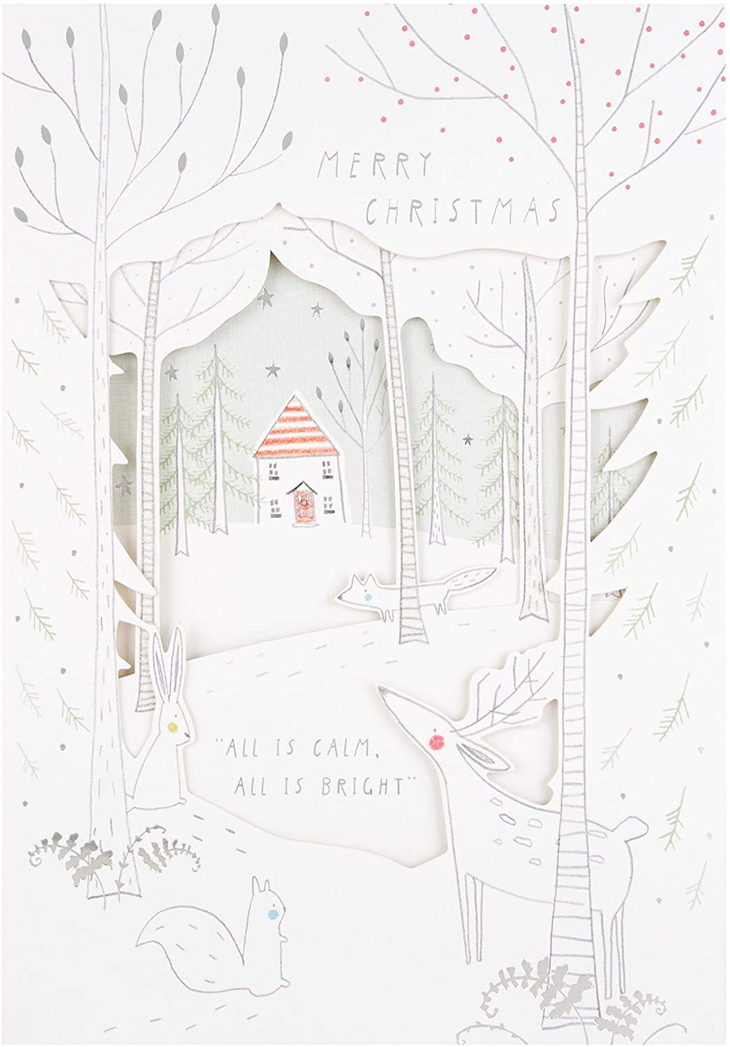 Hallmark Medium Calm and Bright Christmas Card