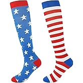 Junely Compression Socks for Women Knee High Socks for Running Nurses Pregnant Women Work Support Travel Flight Sports