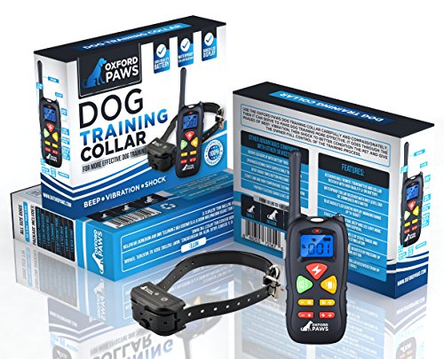 2018 NEW - Dog Shock Collar with Remote, 100% Waterproof Dog Training Collar with 3 Adjustable modes [Beep / Vibrate / Shock], 1500 ft range, Lightweight & Durable. Perfect for large/small dogs.