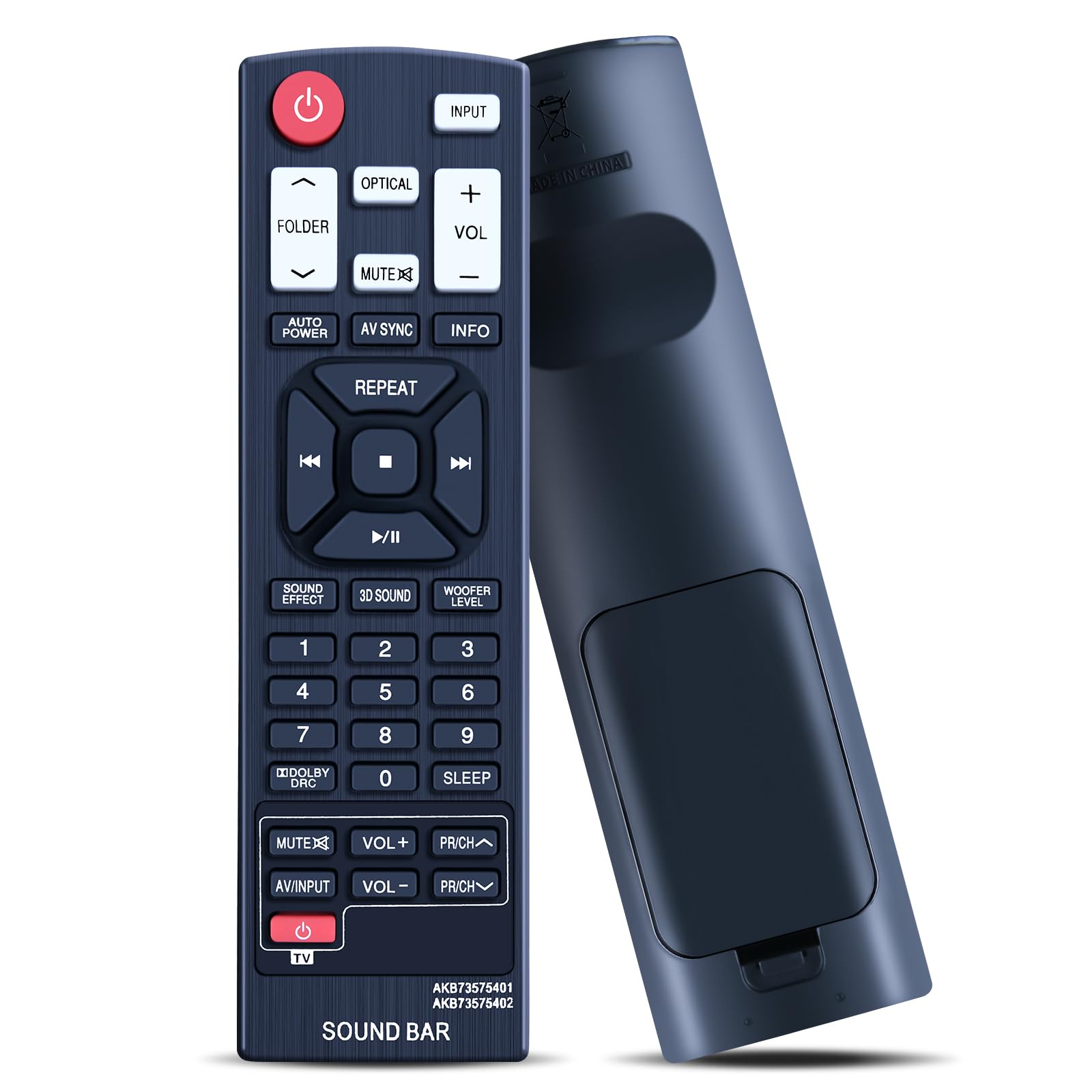 New Replacement AKB73575401 sub AKB73575421 Remote Control for LG Sound Bar NB2520A NB3520A NB2430A NB2530A NB3530A NB3531A NB4530A AKB73575402