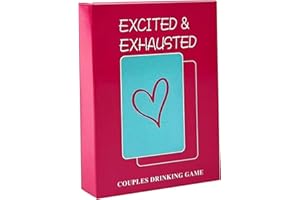 Csafyrt Couples Card Game: Excited & Exhausted - Romantic Date Night Game for Adults & Teens, 2 Players, Love Theme, Ages 12+