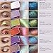 SYZYGY Eyeshadow Palette, Duochrome Highlighter Eye Makeup Palette, Holographic+Shimmer+Sparkly+Glitter Eyeshadow Vegan Cosmetics, 6 Multicolours