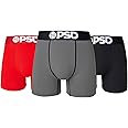 PSD Underwear Men's Stretch Elastic Wide Band Boxer Brief Underwear Bottom | Breathable, 7 inch Inseam |