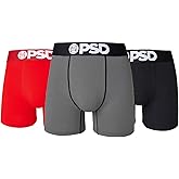 PSD Underwear Mens Boxer Briefs - Money Verbiage, Standard Length Pack & Singles, Soft & Breathable Boxer Briefs for Men