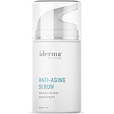 iDerma Skincare Anti-Aging Serum Wrinkle Repair Concentrate with Hydraluronic Acid and Aloe Vera – Hydrating Face Serum for Women, Pure Hyaluronic Acid, Anti Aging Skin Care Solution for Men