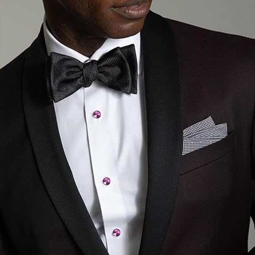 Crystal Shirt Studs for Men's Tuxedo Shirt, Tuxedo Buttons for