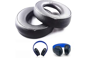 CECHYA-0083 Replacement Ear Pads Ear Pads for Sony Gold Wireless PS3 PS4 7.1 Virtual Surround Headphones (Black)