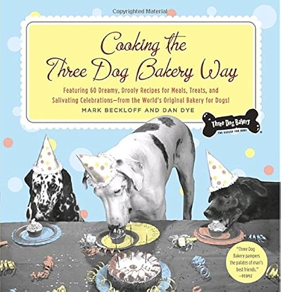 three dog bakery cake