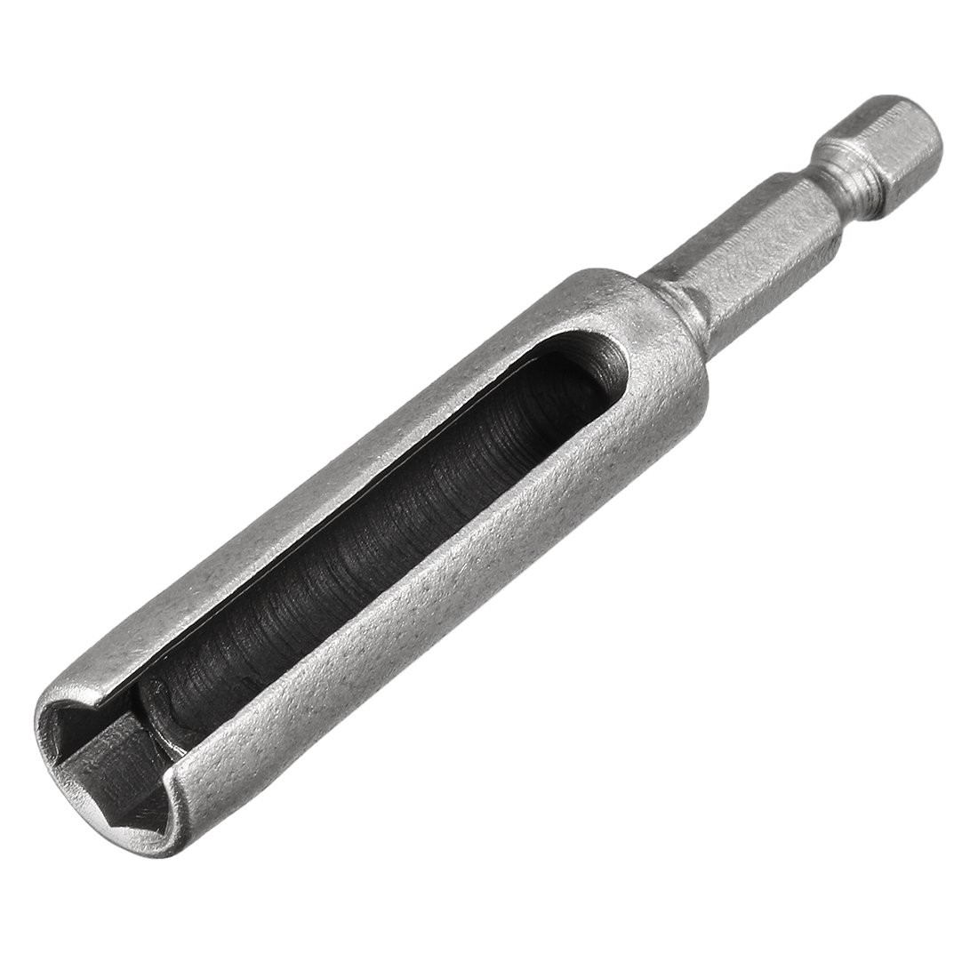 sourcing map 8mm Nut Driver, 1/4" Quick-Change Hex Shank Slotted Drill Bit Socket Wrench Tool, 3 Inch Length