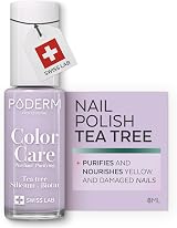 PODERM Nail Care Polish with Tea Tree Lilac 8ML Enriched Biotin Silicon view 1