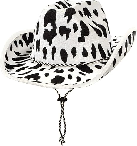 cowboy hat black and white