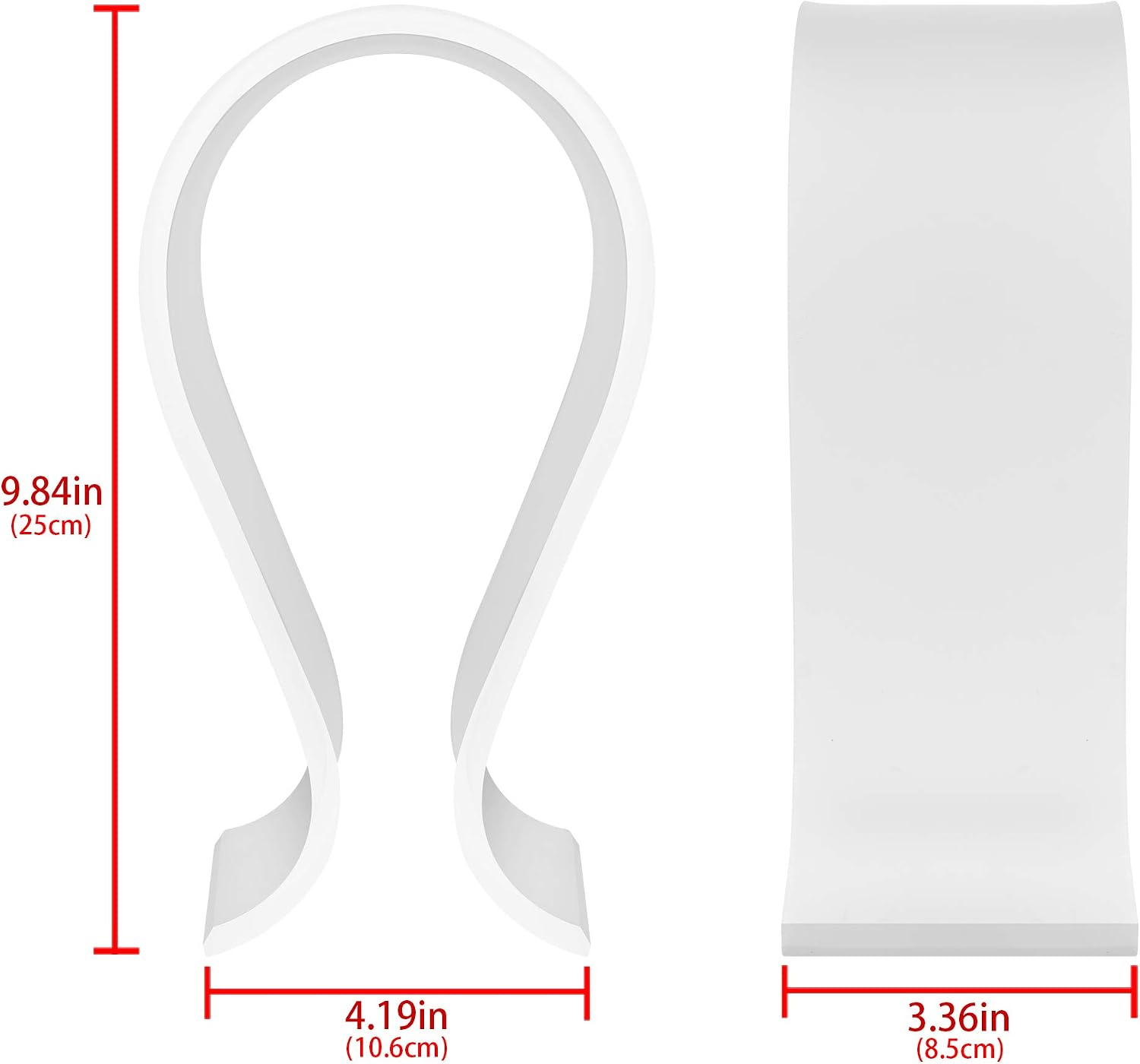 GEEKRIA Acrylic Omega Headphones Stand for Over-Ear Headphones, Gaming Headset Stand - Image 5