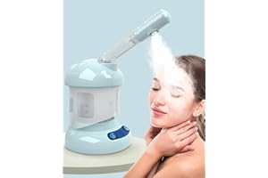 Kingsteam Tabletop Facial Steamer - Ozone Steamer with 360° Rotatable Arm - Professional Nano Ionic Facial Steamer for Deep Cleaning - Portable for Personal Care Use at Home or Salon, Blue