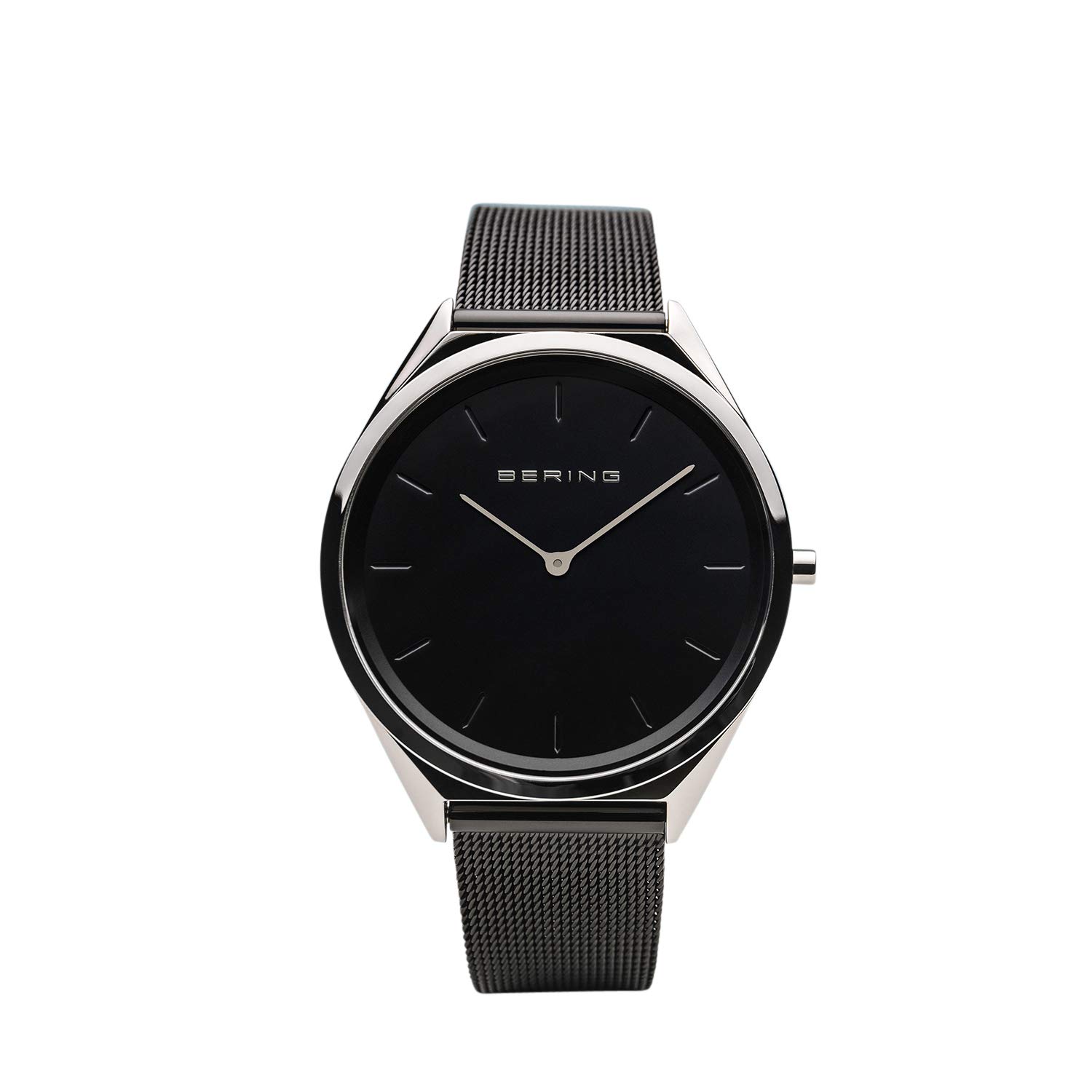 BERING Unisex Analog Quartz ultra slim collection Watch with stainless steel Strap and Sapphire Crystal 17039-102