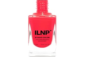 ILNP COSMETICS, INC. ILNP Vaporwave - Vibrant Coral Red Neon Cream Nail Polish, Studio Color High Performance Color Coat