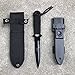 Black Scuba Diving Knife – Tactical Sharp knives with 2 Edge Line Cutter,2 Sheaths,Sawing Edge and 2 Pairs Leg Strap for Dive,Hunting,Survival,Rescue.