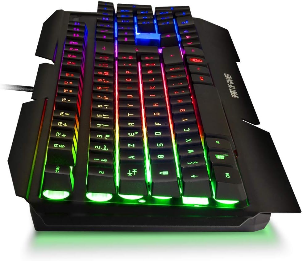 SPIRIT OF GAMER, Gamer PRO-K5 AZERTY Keyboard, 19 Anti-Ghosting Keys, RGB, Backlight, PLAY MODE - Image 5