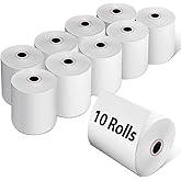 3 1/8'' x 230ft' Thermal Paper Receipt 10 Rolls, Thermal Paper Rolls Plus Version Compatible with POS Systems, Cash Registers
