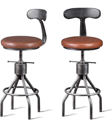 Amazon.com: ZDXY Industrial Bar Stool, Vintage Swivel Bar Chair