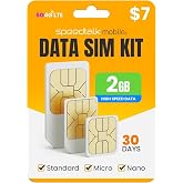 SpeedTalk Data Only SIM Card Prepaid USA Coverage | 2GB for 30 Days | 5G/ 4G LTE Network for IoT, GPS Trackers, Tablets, Trail Cameras | Triple Cut 3-in-1 SIM Kit | No Voice &amp; No Text