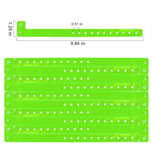 Wristall Plastic Party Armbänder – 100 Stück, Weiß, Wasserdicht Für Events & Festivals