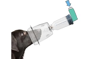 Pet Aerosol Chamber Inhaler Spacer for Cats and Dogs, Pet Mask Designed for Animals (Medium - Dogs)