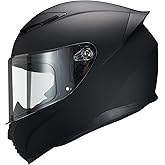 JQF Gear Full Face Motorcycle Helmet WS-607 DOT Approved Motorbike Racing Street Bike Helmets for Adults with Visor