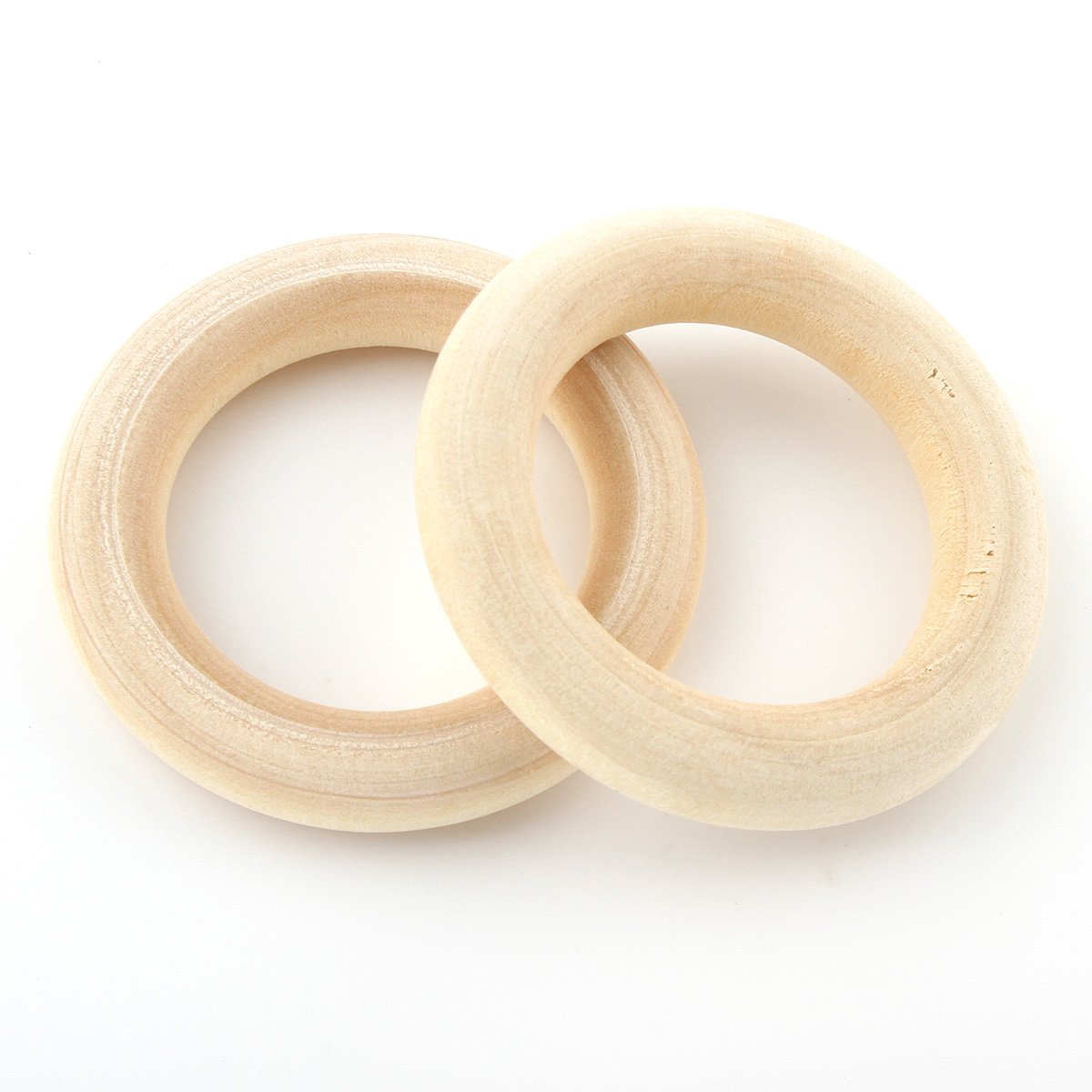 Perlin Wooden ring, diameter 30 mm, wooden rings, jewellery, 20 pieces, unfinished smooth wooden hoop, baby children's toy, curtain rings for curtains, curtain rings, rings made of wood, H163