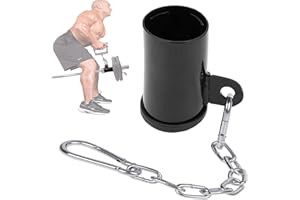 TAEKU T-bar Row Platform with Chain Full 360°Swivel Eyelet Landmine Attachment Fits Olympic T Bar for Back Muscle Arm Full-Body & Support Deadlifts Squats