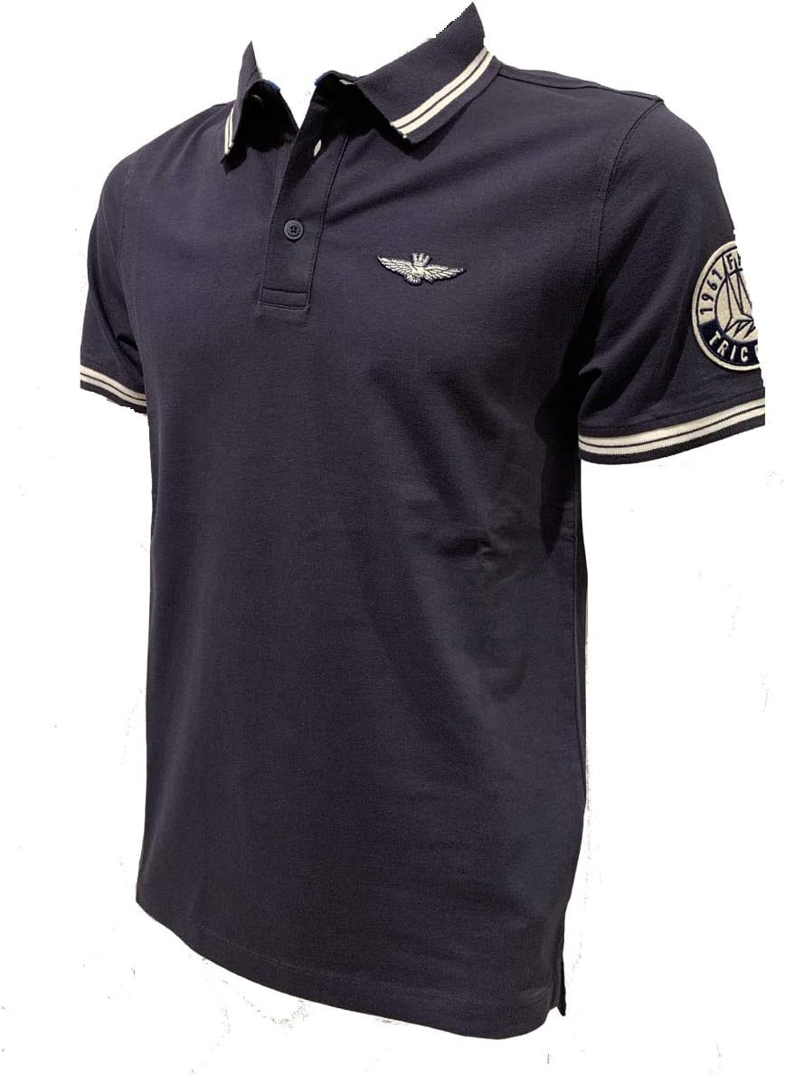 Military Aircraft PO1409P Navy Blue Piquet Polo Shirt