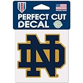 Wincraft NCAA Notre Dame Fighting Irish 4x4 Perfect Cut Color Decal, Team Colors, One Size