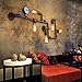 BAYCHEER HL371017 Industrial Retro Vintage Style Farmhouse Industry Steam Punk Water Pipe Wall Sconce Wall Light lamp with use 5 Each 40w E26 Bulbs