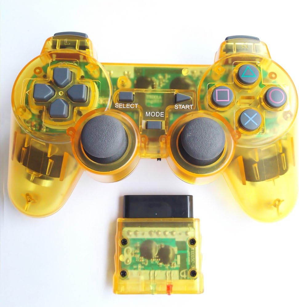 yellow ps2 controller