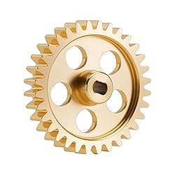 INJORA Brass Transmission Main Gear with Motor