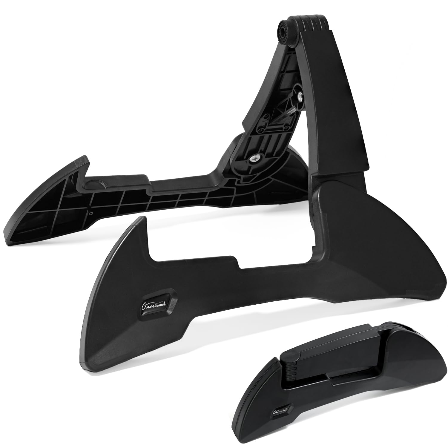 Photo 1 of Onmiwod Guitar Stand, Foldable Guitar Stand with Adjustable 2-Width, Sturdy Electric Guitar Stand, Portable Acoustic Guitar Stand Compatible with Guitar, Bass, Ukulele, Banjo, Guitar Accessories Gift